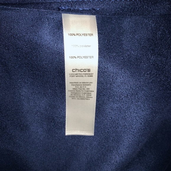 Chicos double face faux sueded topper jacket - Picture 9 of 10